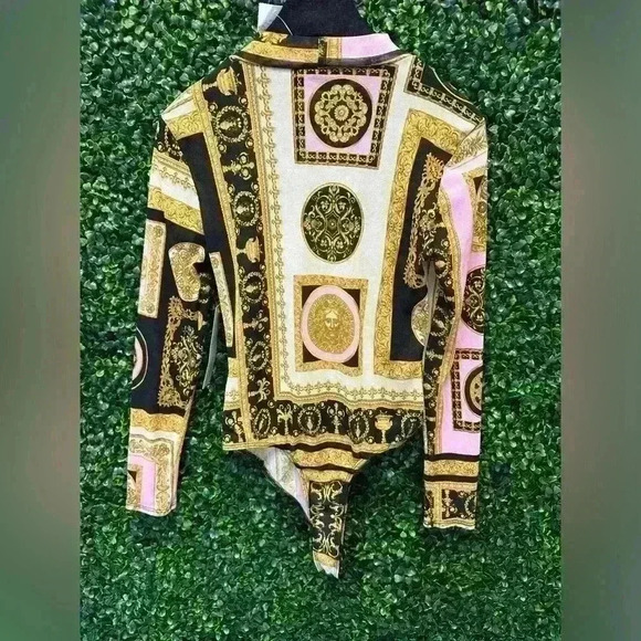 FASHION NOVA WORK OF ART LONG SLEEVE BODYSUIT SIZE S - Picture 4 of 6